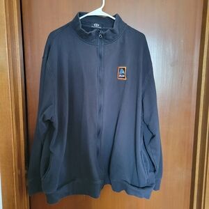 Aldi Blue Sweatshirt Vantage Mens 3XL Full Zip Mock Neck Workwear